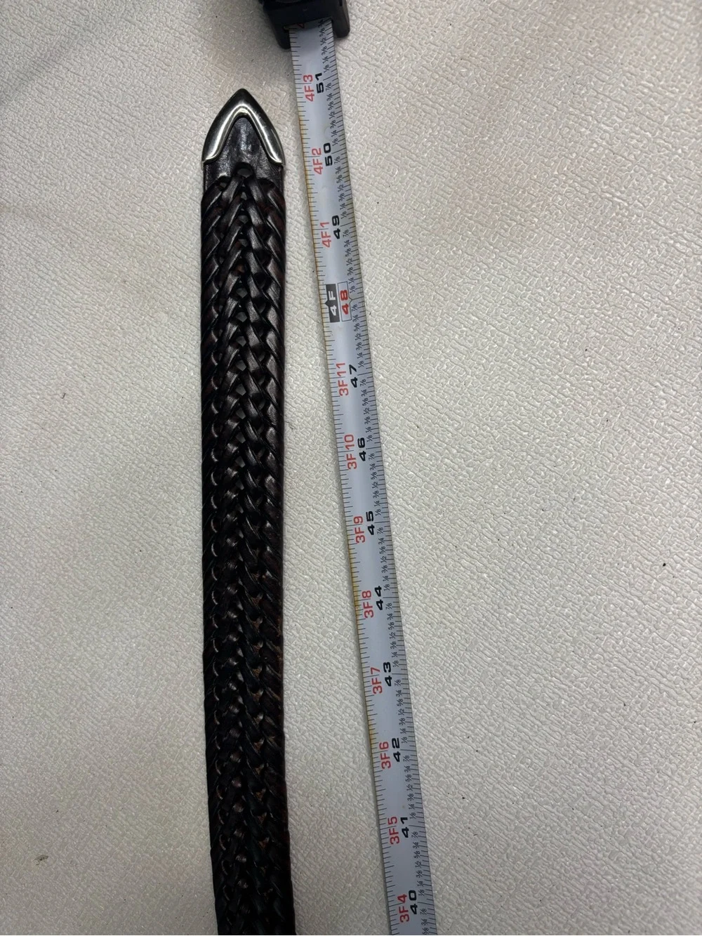 Woven Leather Men's Belt